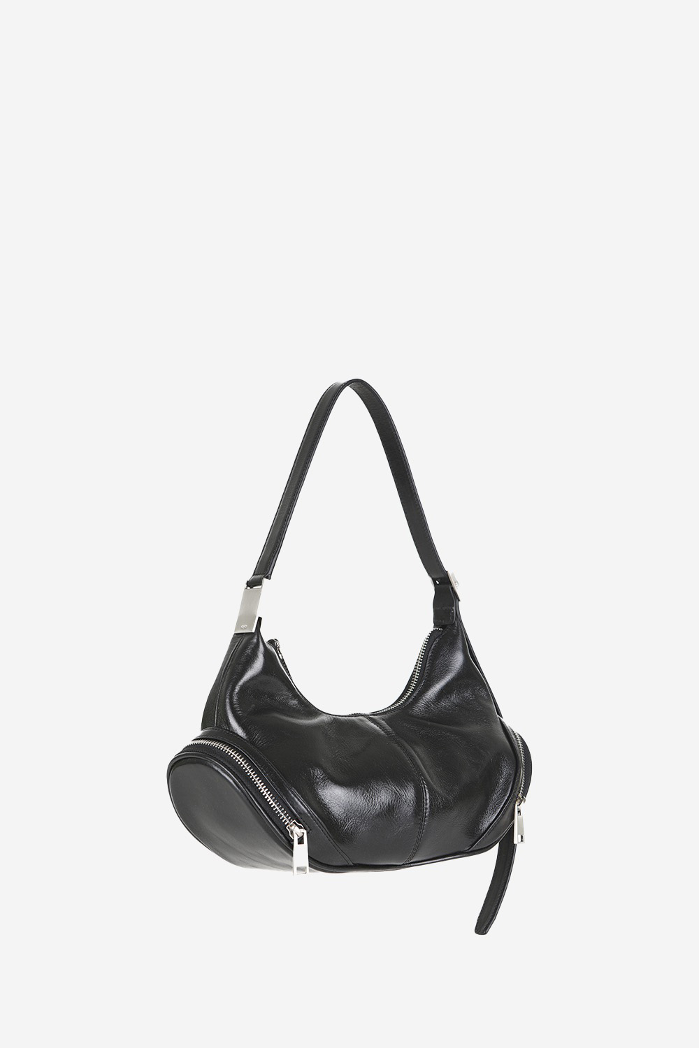 Cargo hobo leather shoulder bag