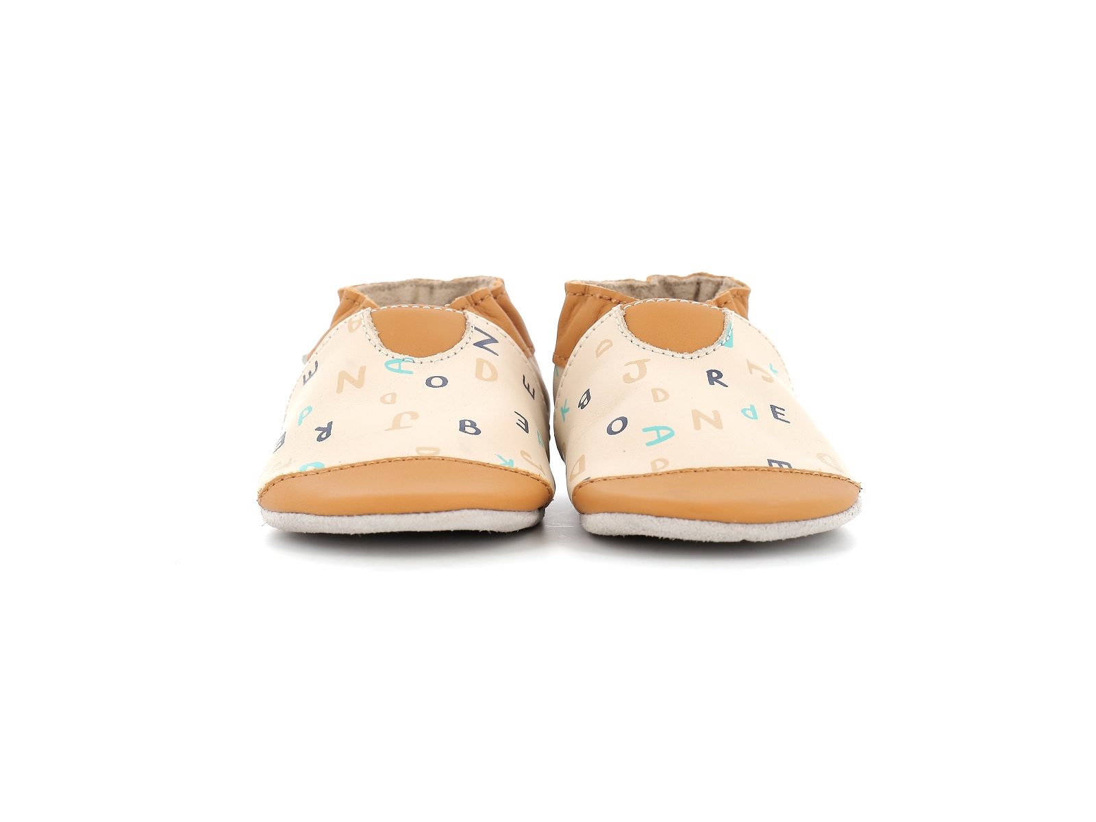Robeez-ABC LESSON Cuir Multi-Marron