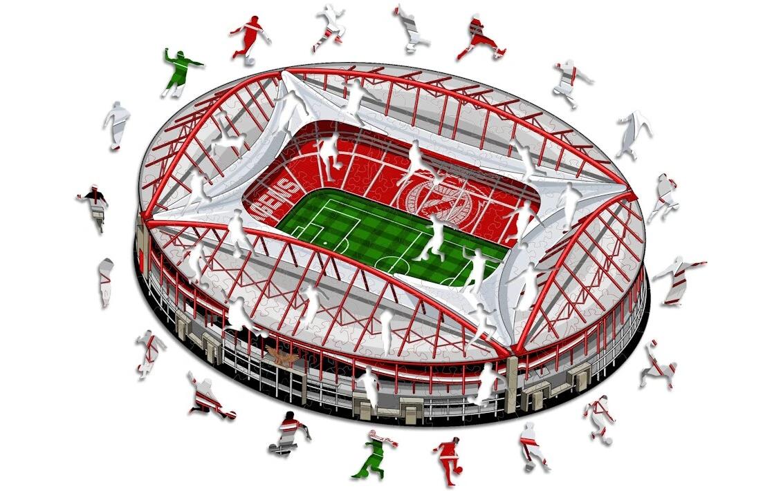 SL Benfica StadiumOffizielles Holzpuzzle, Grösse M