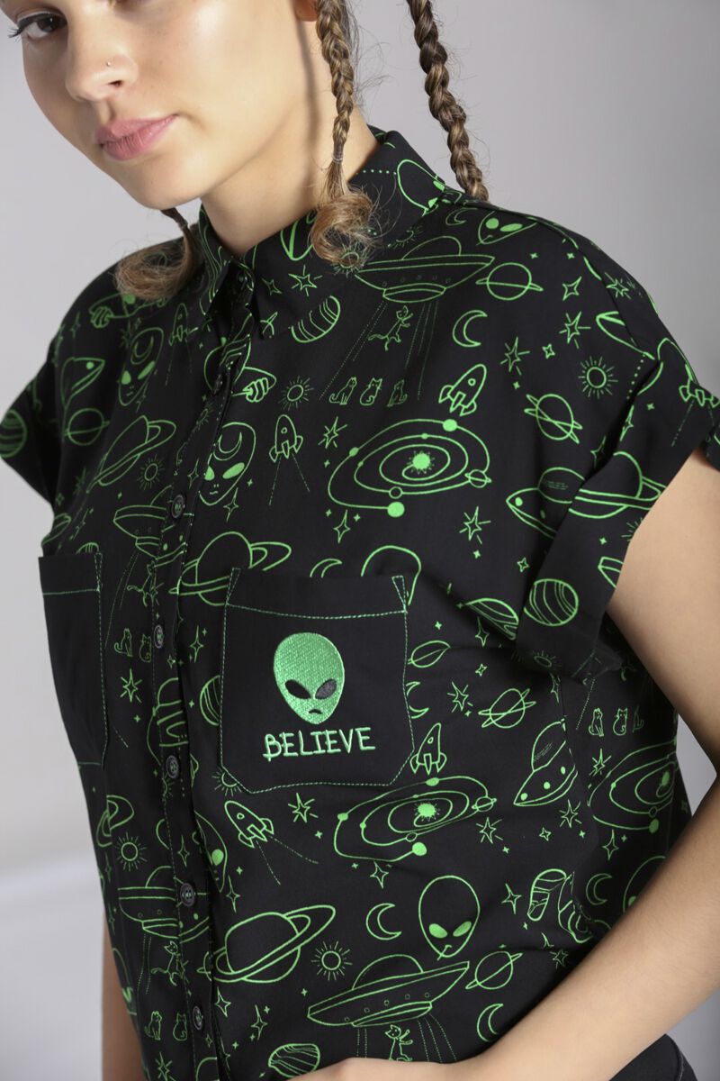 Mulder Shirt | Hell Bunny Chemisier