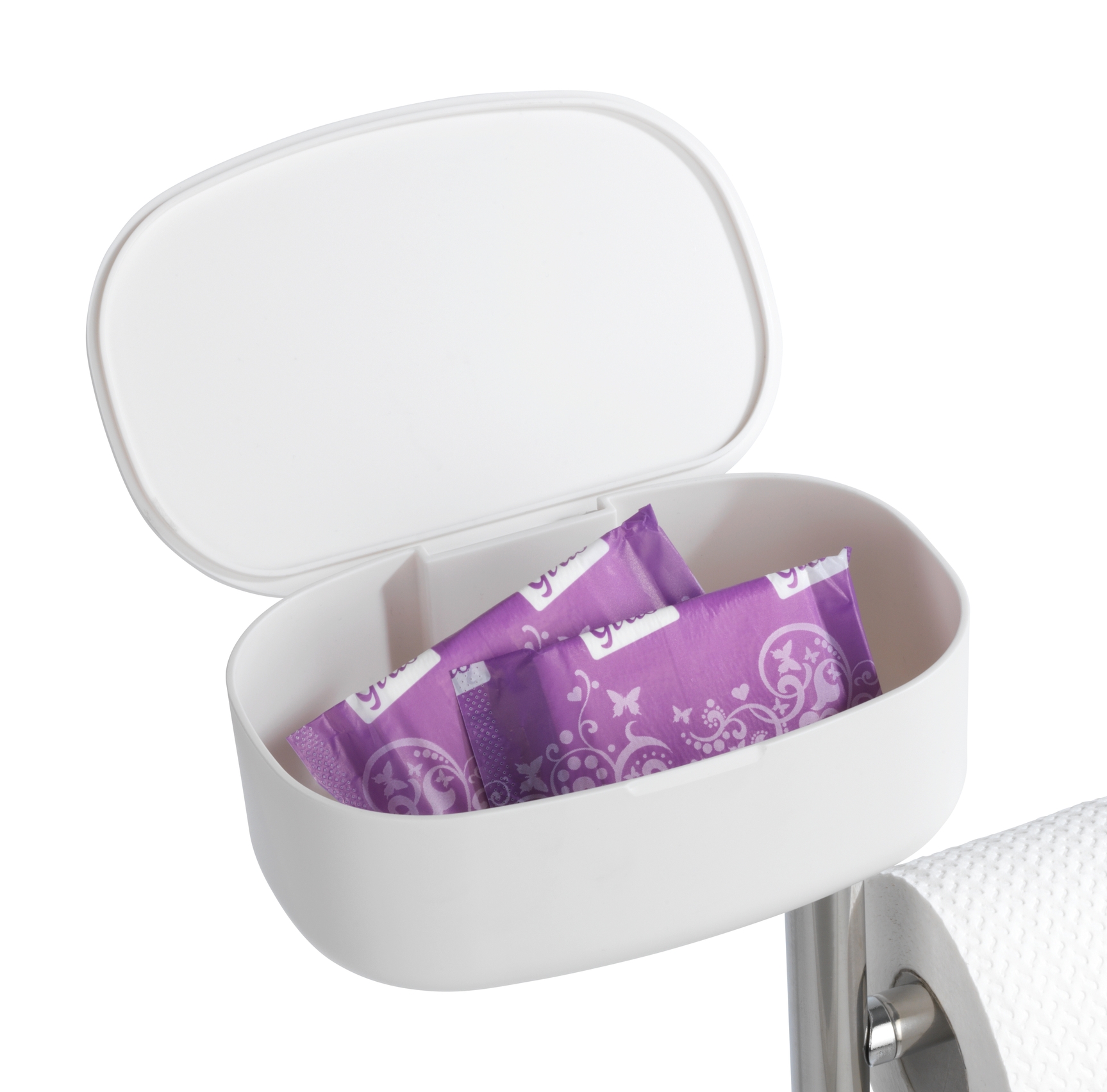 Wenko Rivazza wc-boy met box RVS wit