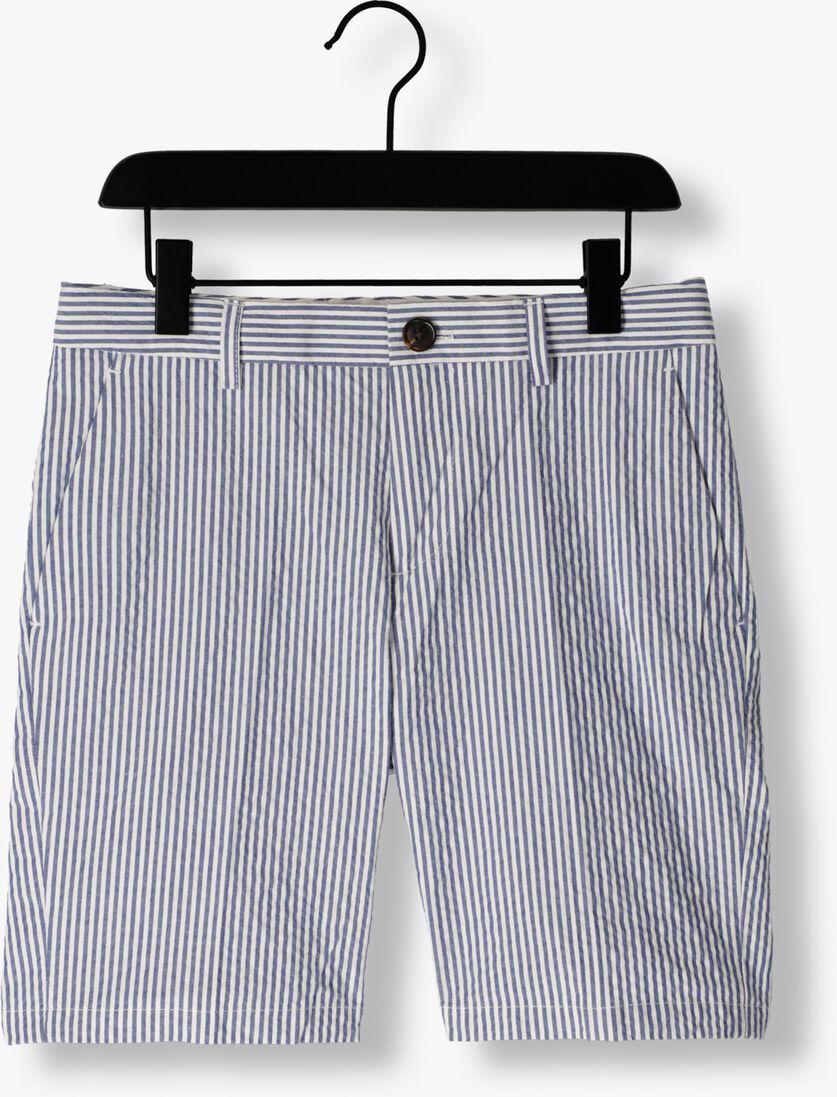 SCOTCH & SODA lichtblauwe scotch & soda korte broek seersucker chino shorts