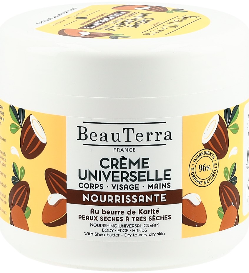 BEAUTERRA Universalcreme Creme nährend Sheabutter Topf 400 ml