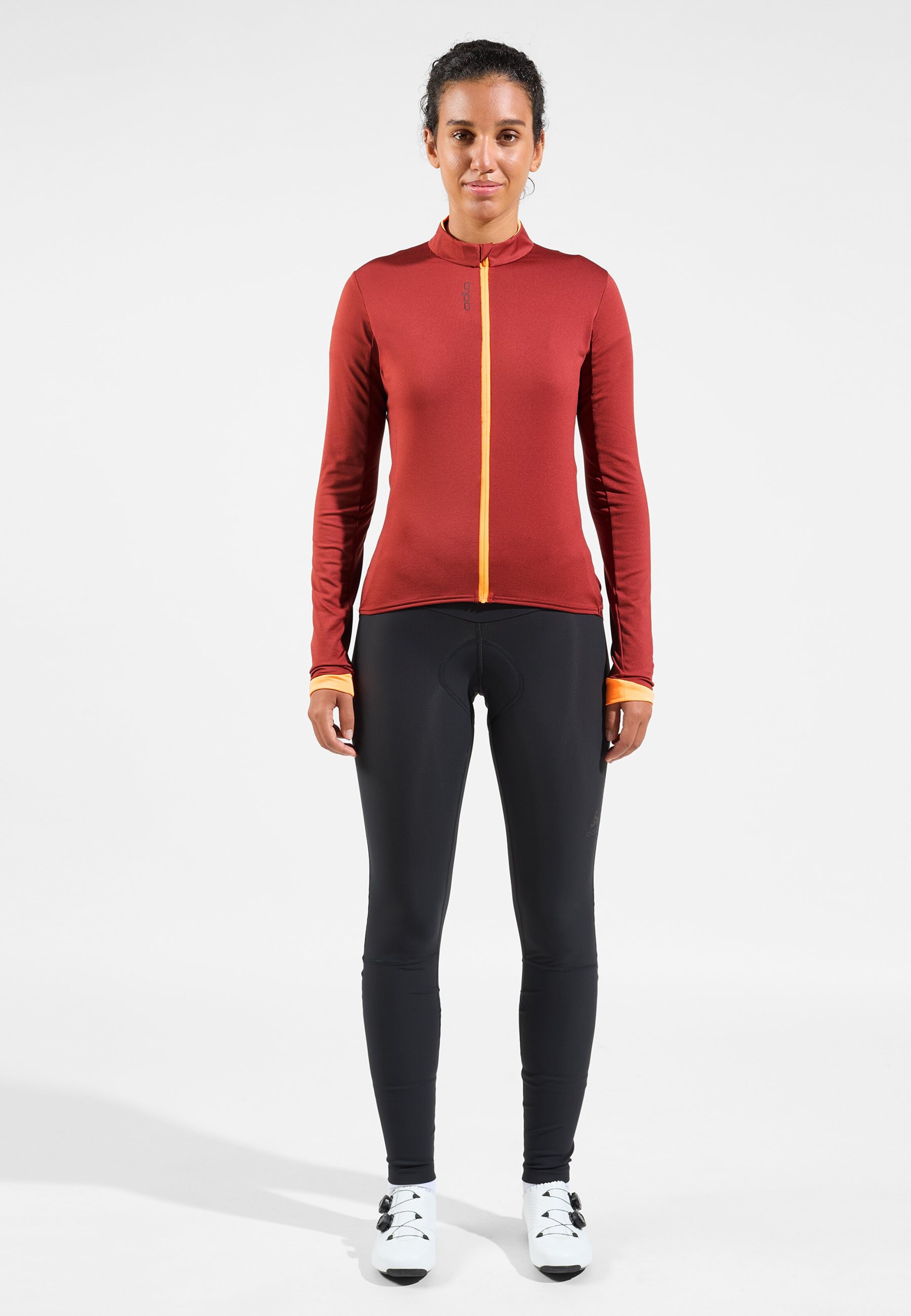 Zeroweight Ceramiwarm Mid-Layer-Radtrikot in spiced apple
