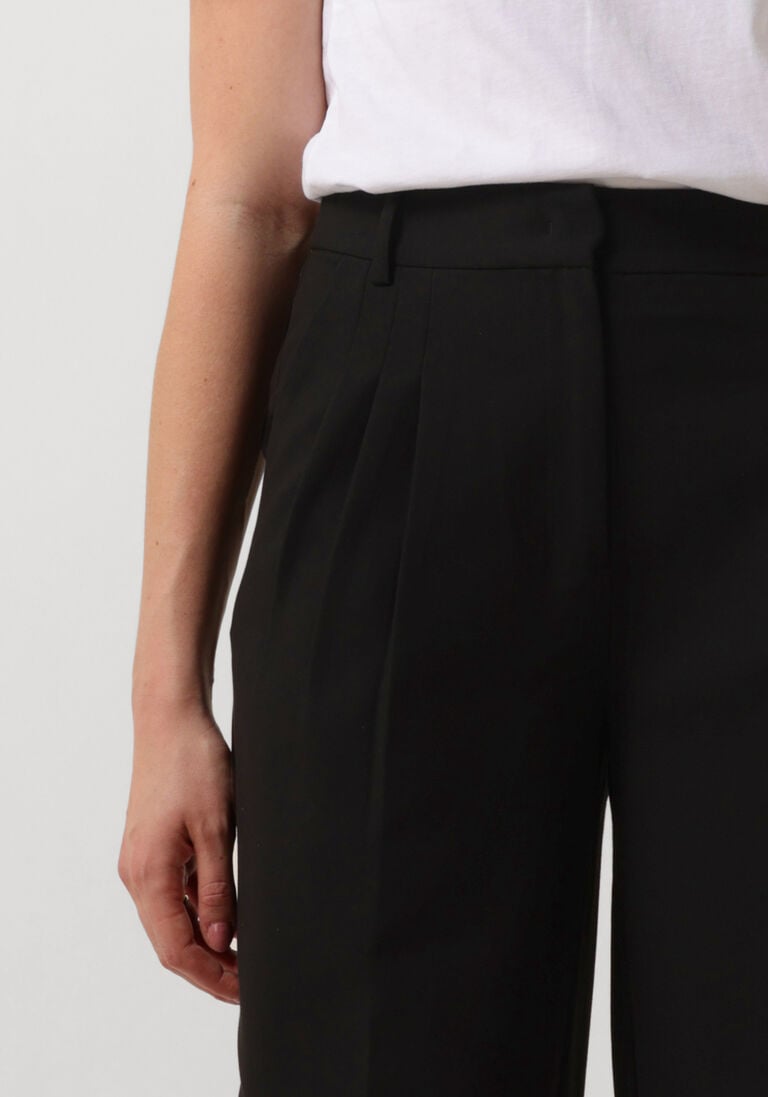 zwarte co'couture pantalon vola pleated long pant