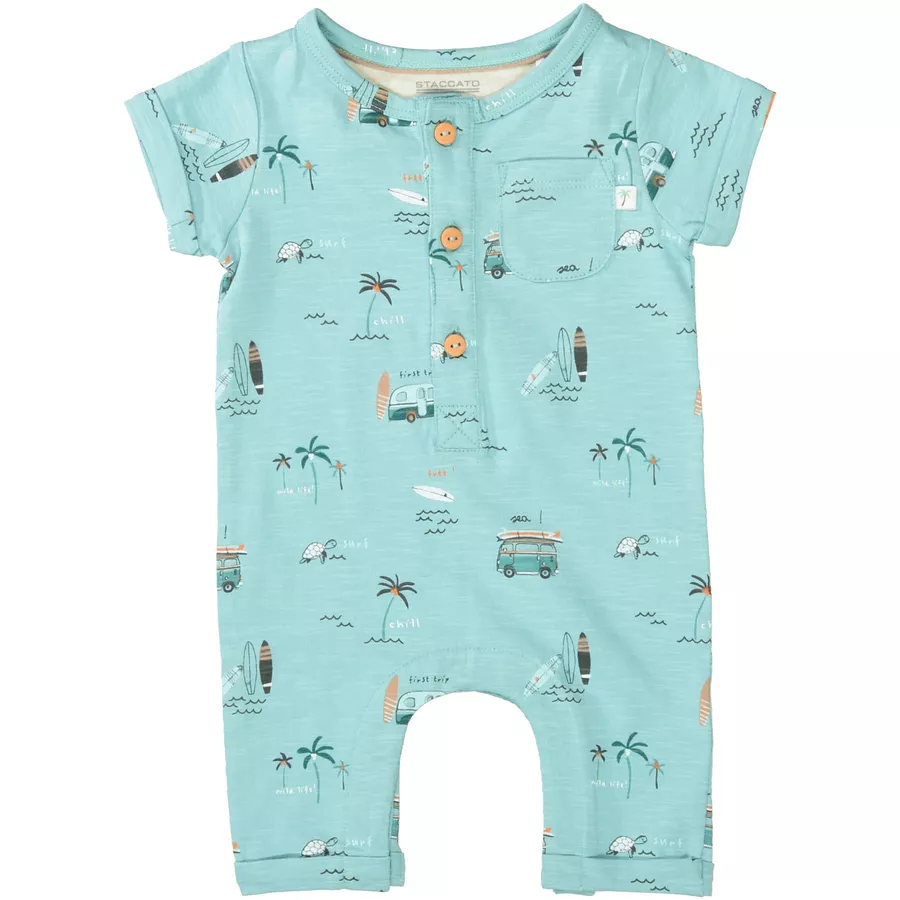 Staccato Overall water blue gemustert