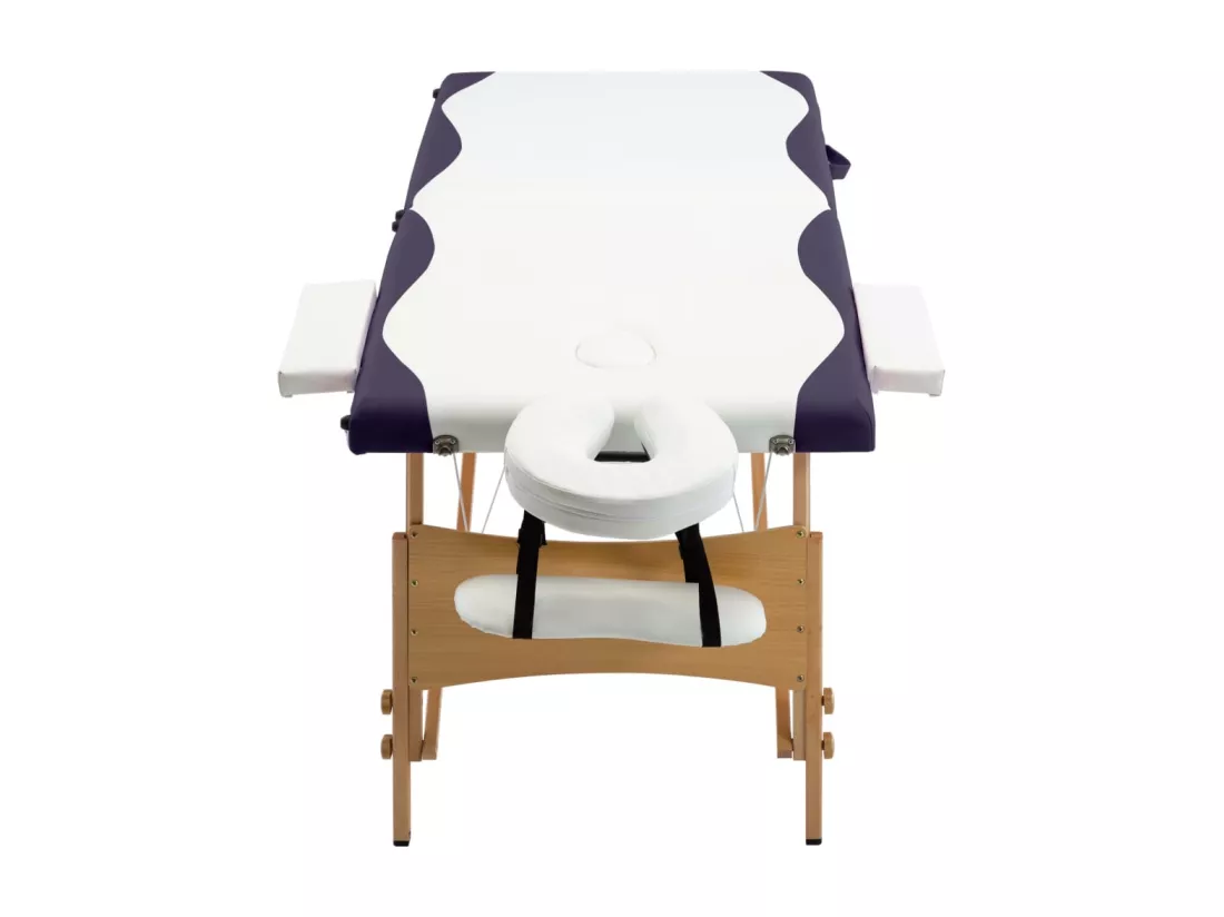 Table de massage pliable bois blanche 191 x 70 x 59 cm 02_0001812