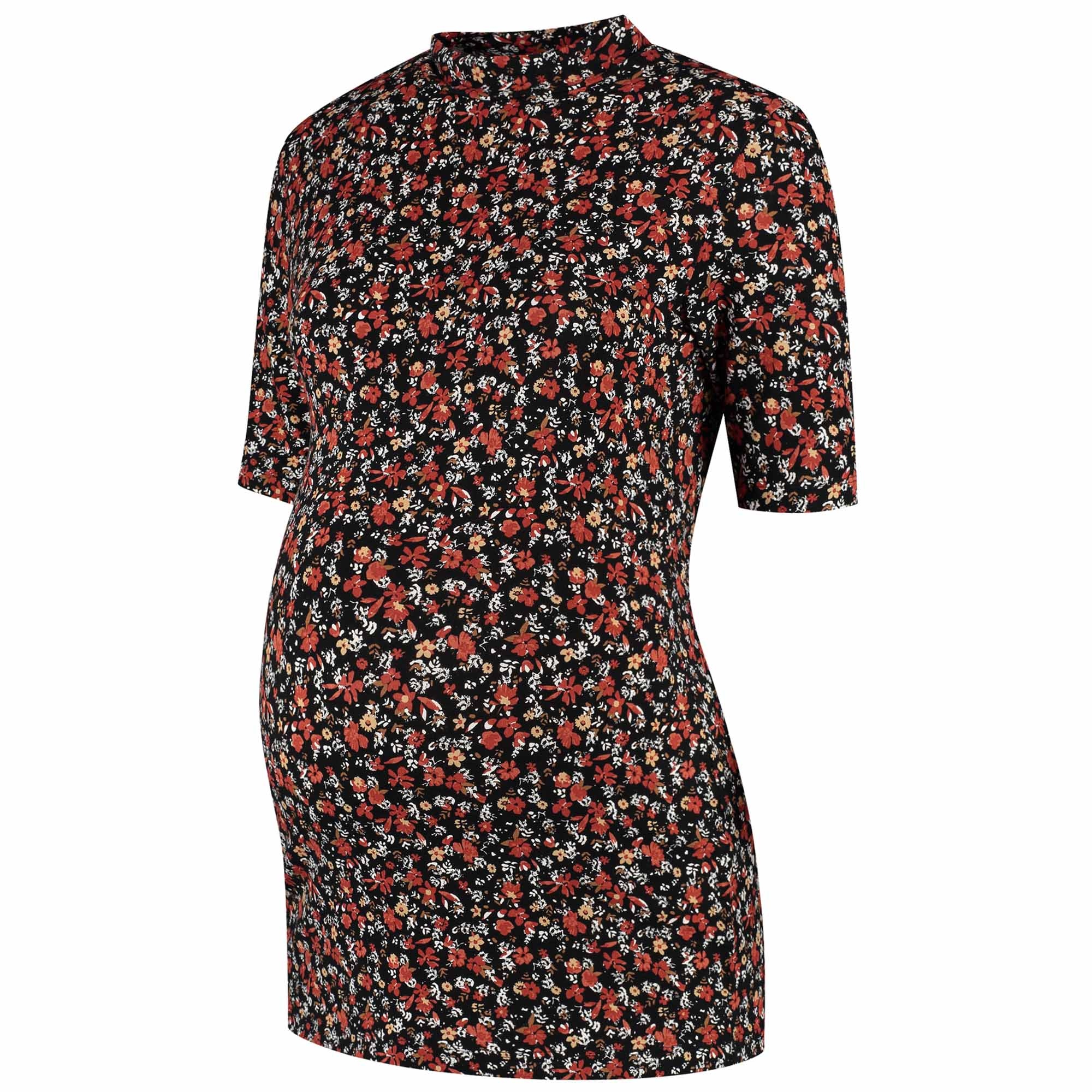 Prénatal zwangerschapsshirt korte mouwen all over print multi