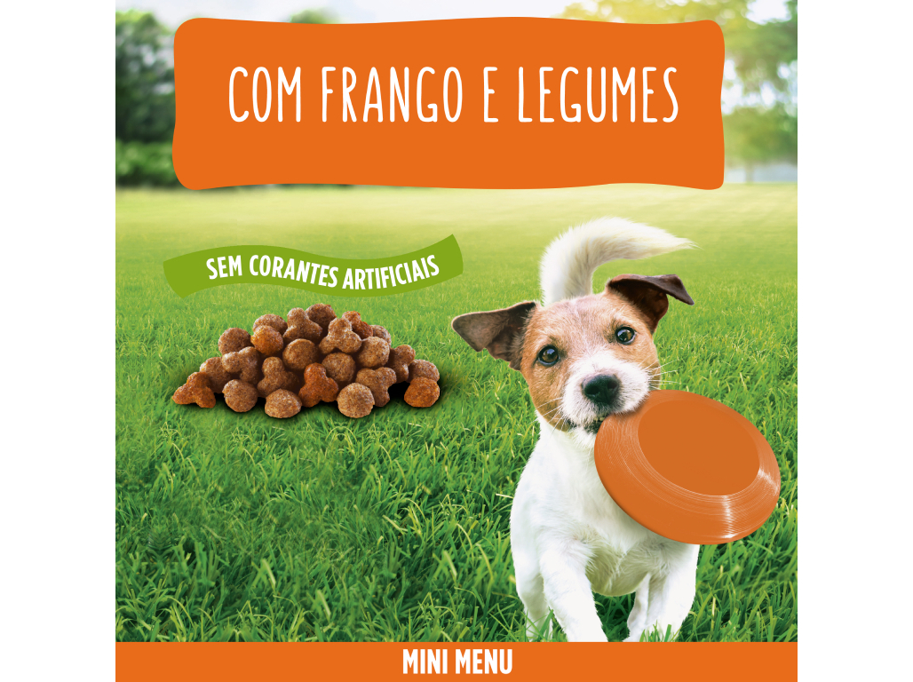 RAÇÃO PARA CÃO FRISKIES MINI MENU FRANGO E VEGETAIS 1.5KG
