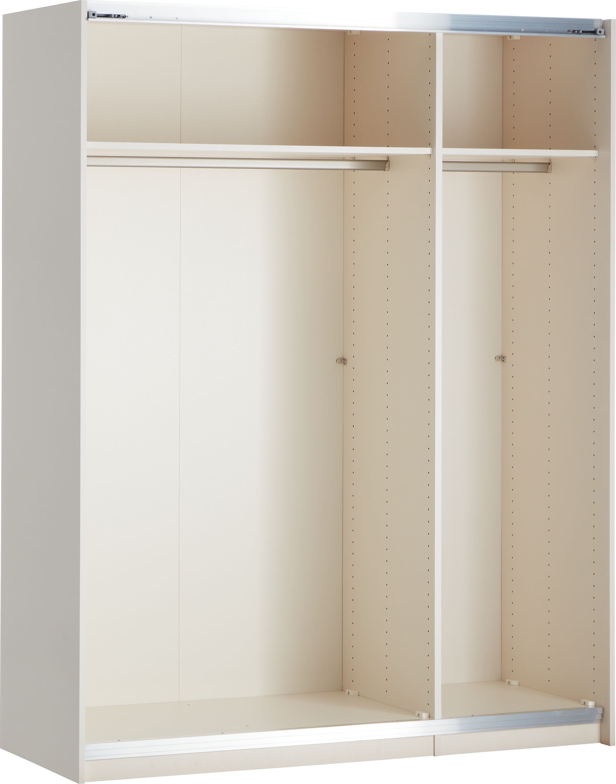 MODUL ONE Schwebetürenschrank - Creme / B: 152.0 cm x T: 65.0 cm x H: 195.0 cm