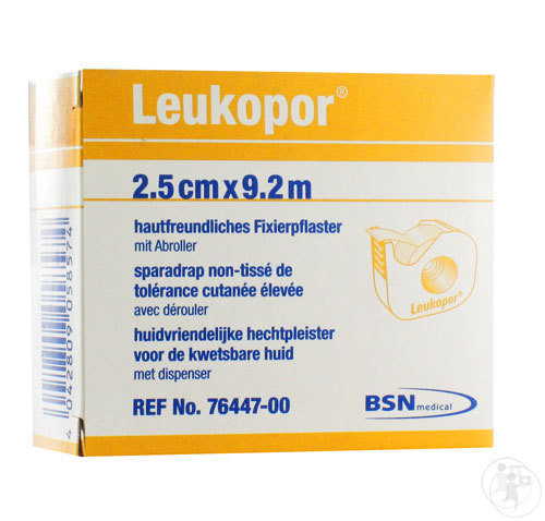 Bsn Medical Leukopor Sparadrap Dermophile Dérouleur 9,2m x 2,5cm Pièce 1 (7644700)