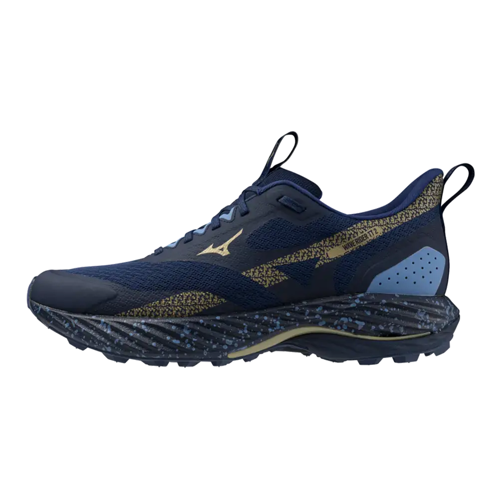 Mizuno Wave Rider TT 2 Trail Hardloopschoenen Donkerblauw/Goud/Blauw Heren