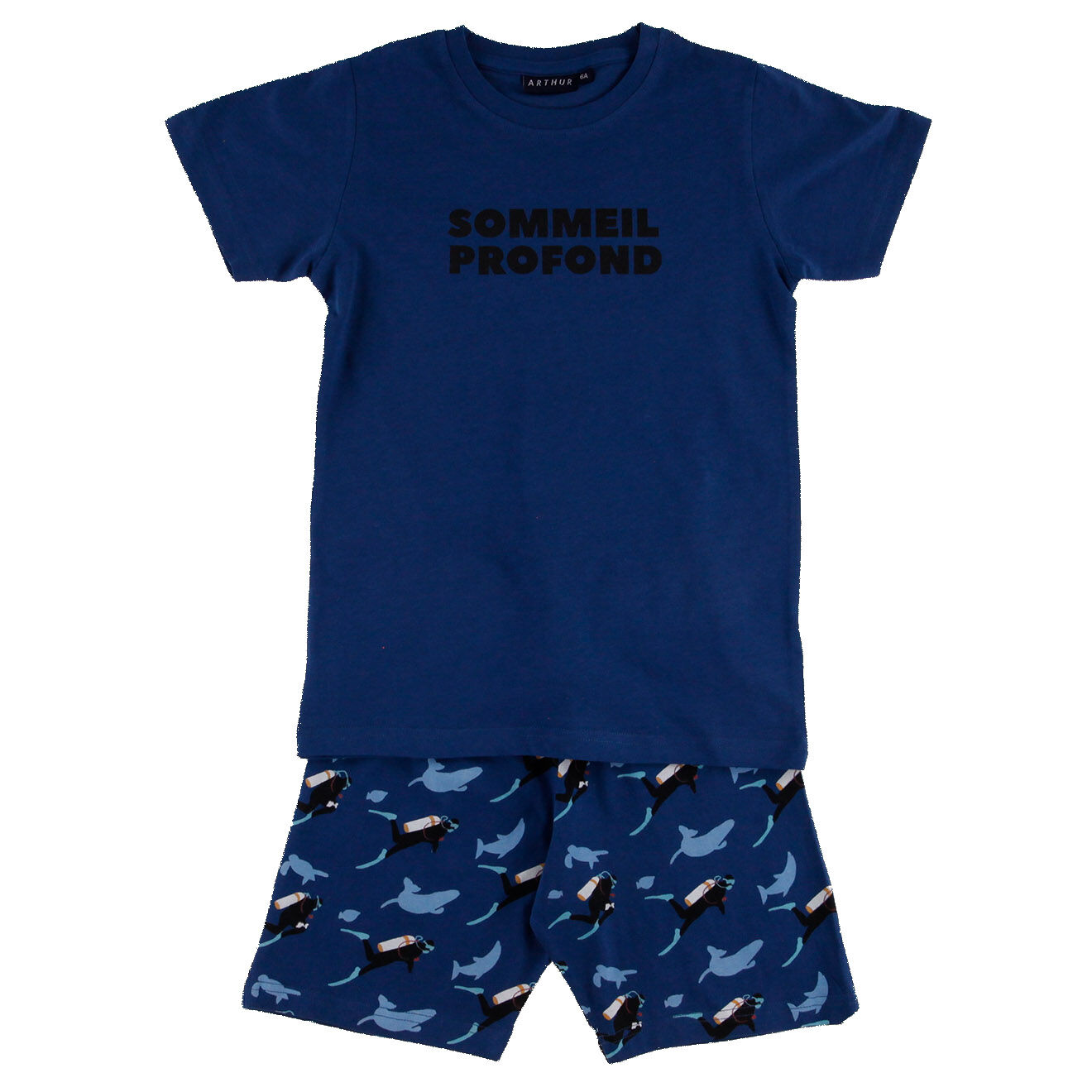 Arthur Pyjama imprimé bleu