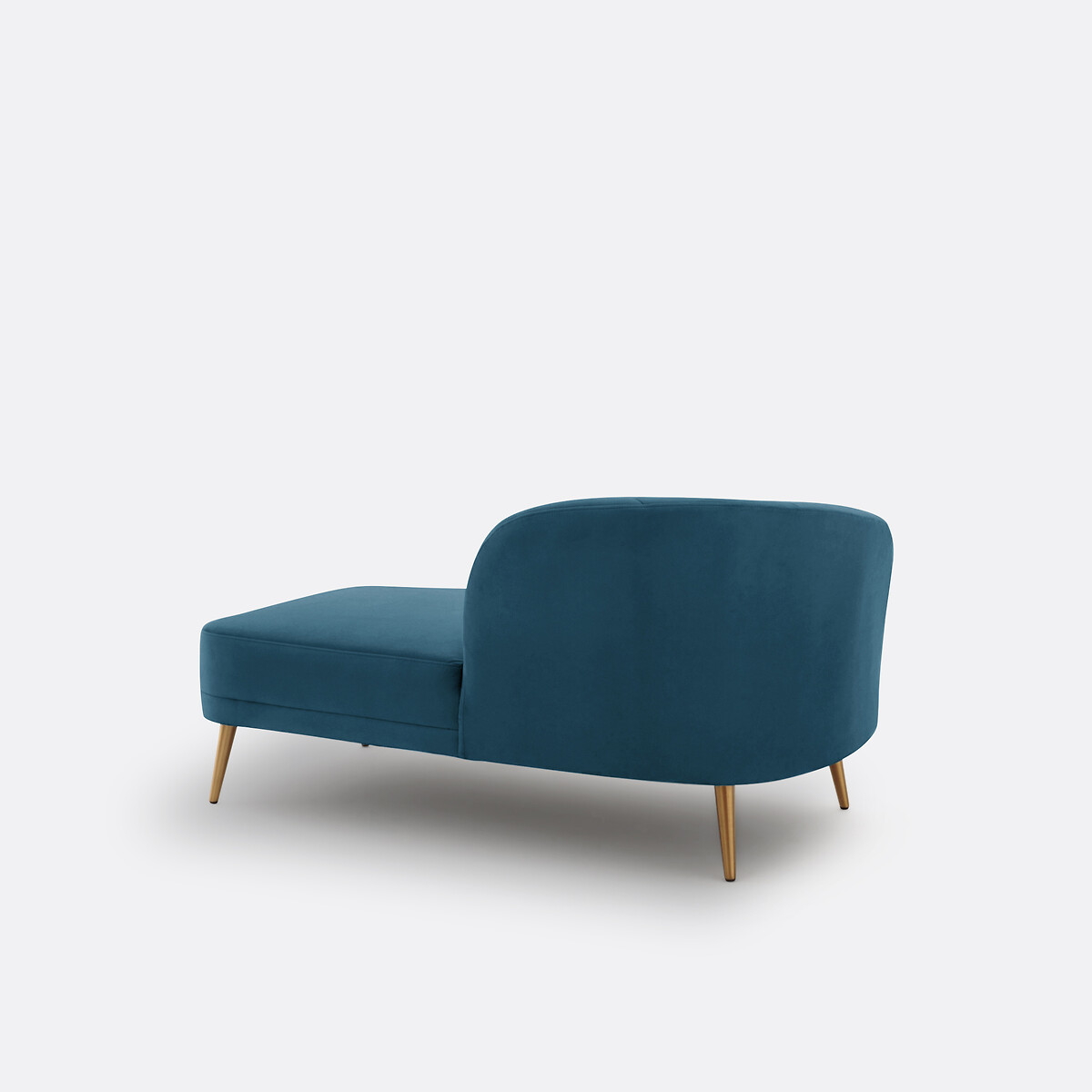 LA REDOUTE INTERIEURS<br>Cadeira longa de veludo, direita, Leone