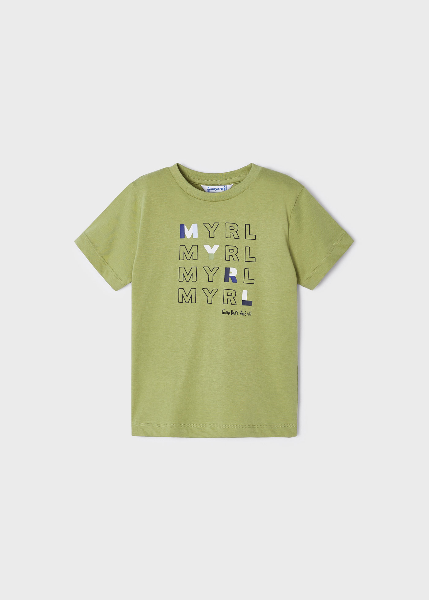 Camiseta básica de manga curta para meninos