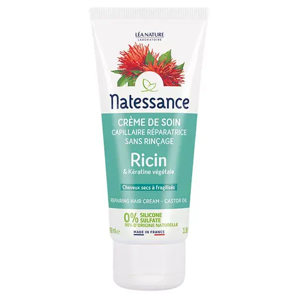 Creme Capilar Leave-In com Óleo de Rícino Natessance 100ml