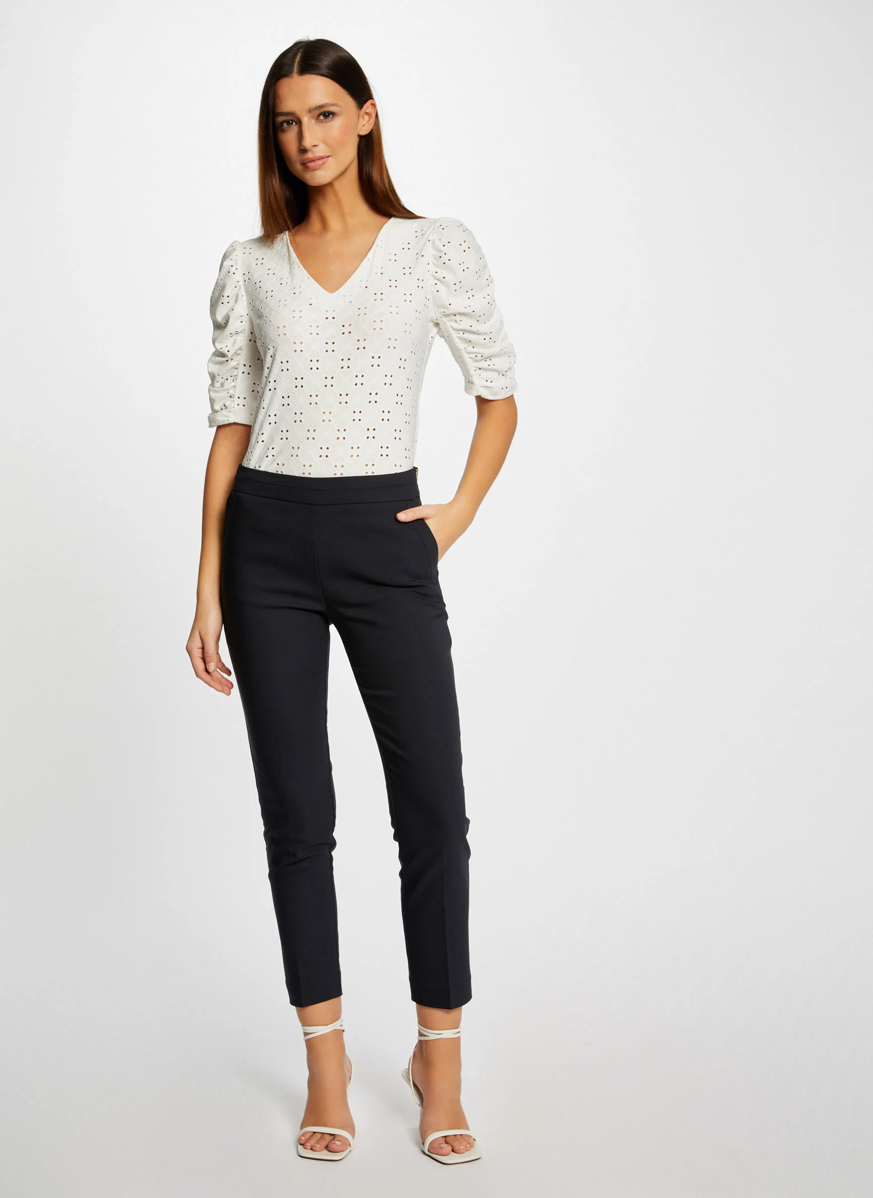PROSY.F - Pantalon slim 7/8ème | Bleu