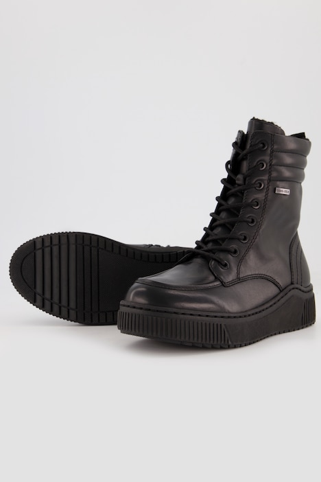 Tamaris Leder-Boots, Webpelz-Futter, Weite H