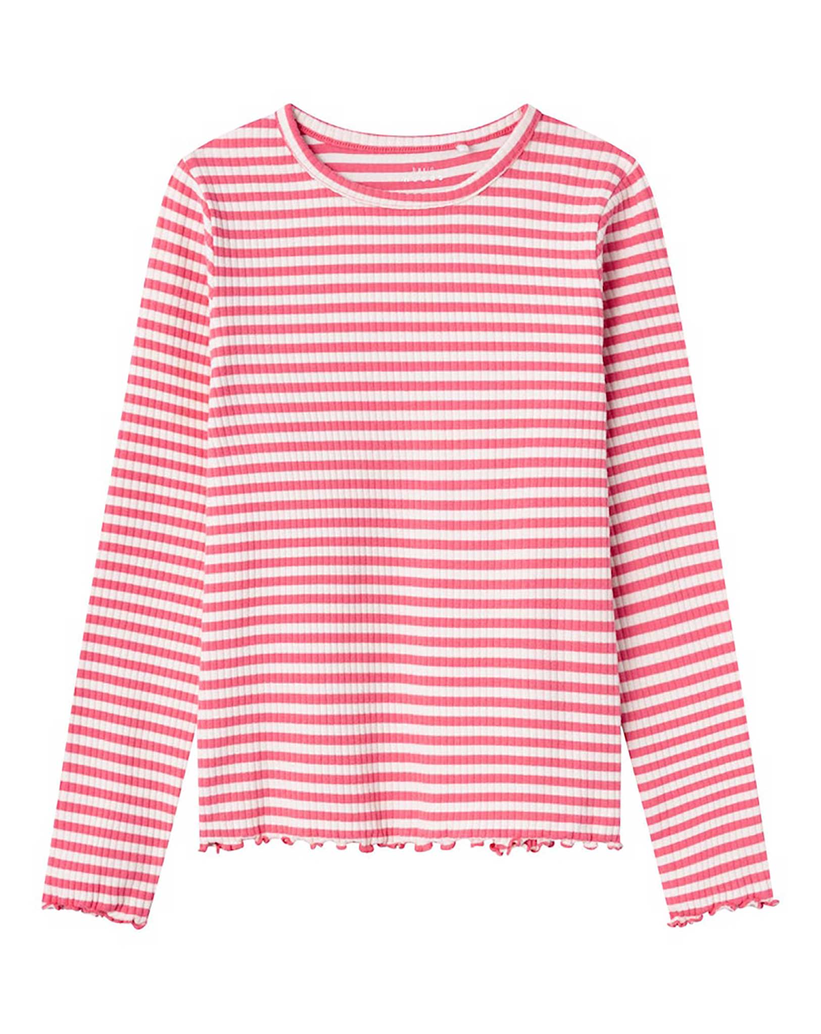 Langarmshirt NKFVEMMA STRIPES in camellia rose