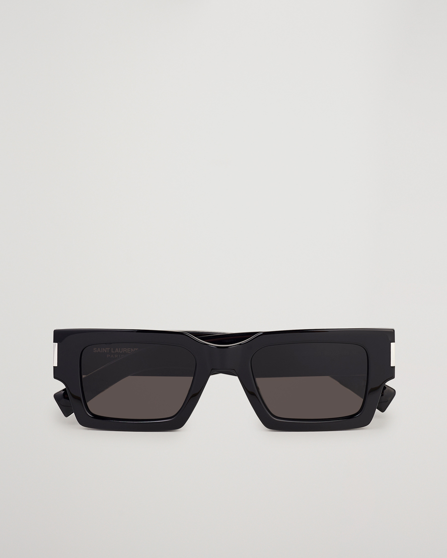 Saint Laurent SL 572 Sunglasses Black/Crystal