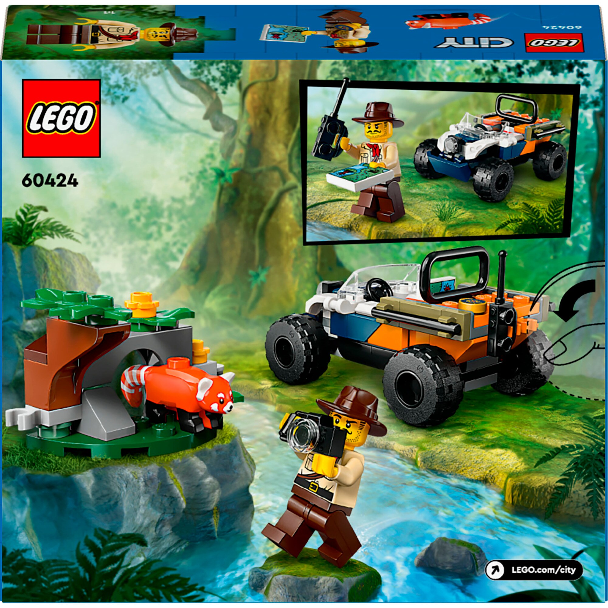 LEGO Konstruktionsspielzeug City Dschungelforscher-Quad