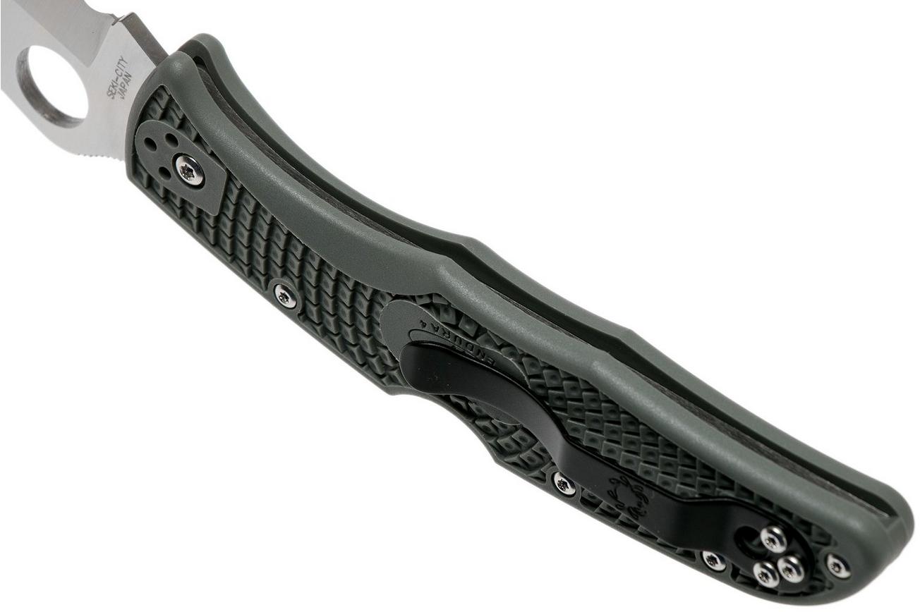 Spyderco Endura 4 Foliage Green C10PSFG partly serrated zakmes