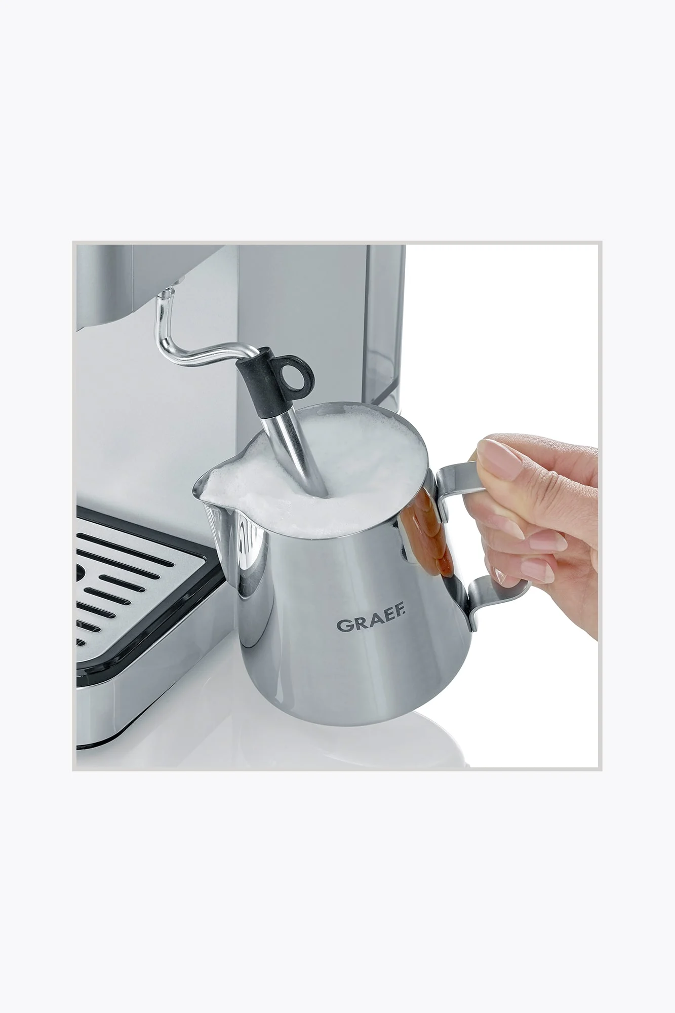 Graef Espressomaschine Salita ES400EU, Silber