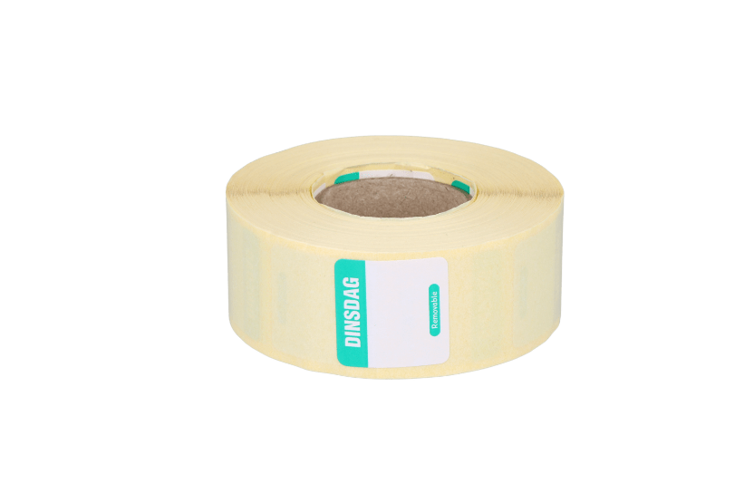 Daglabel DINSDAG 25x25mm turquoise (HACCP)