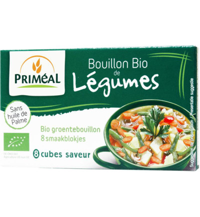 Priméalgroentebouillon Blokjes 9Gram Bio (8 X 9 gr)