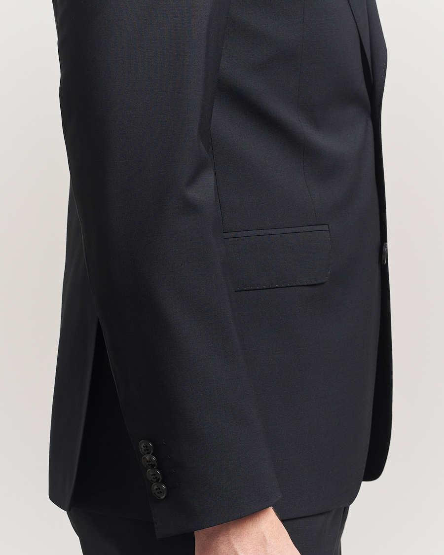 Oscar Jacobson Ego Wool Blend Blazer Black