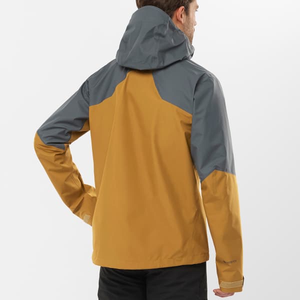 Veste randonnée SALOMON OUTLINE GORE-TEX HYBRID JKT M EBONY/BRONZE B