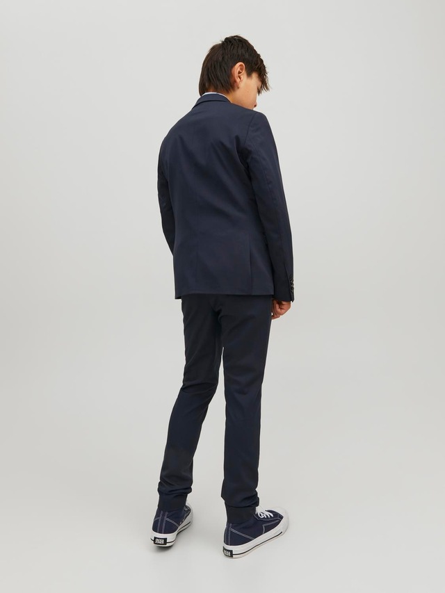 Jack & Jones Junior Anzug »JPRSOLAR elastisch und pflegeleicht für besondere Anlässe« Set, 2 Stk. tlg. slim fit unifarben, modisch, slim fit, Web, Reverskragen
