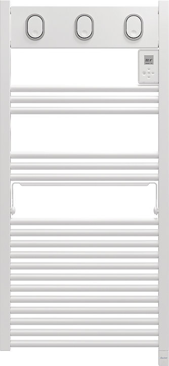 Sèche-serviettes électrique à inertie fluide Sauter Marapi tactile blanc 500W