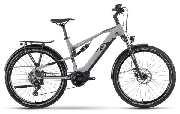 VTC Electrique Tout-suspendu Raymon CrossRay FS E 5.0 Tektro M350 9V 630Wh 27.5'' Gris