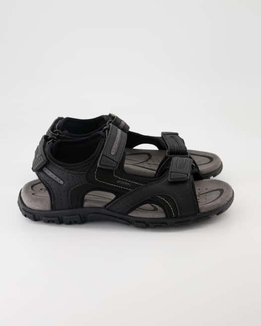 Geox S.STRADA D - DBK GBK SUEDE Sandalen in Schwarz