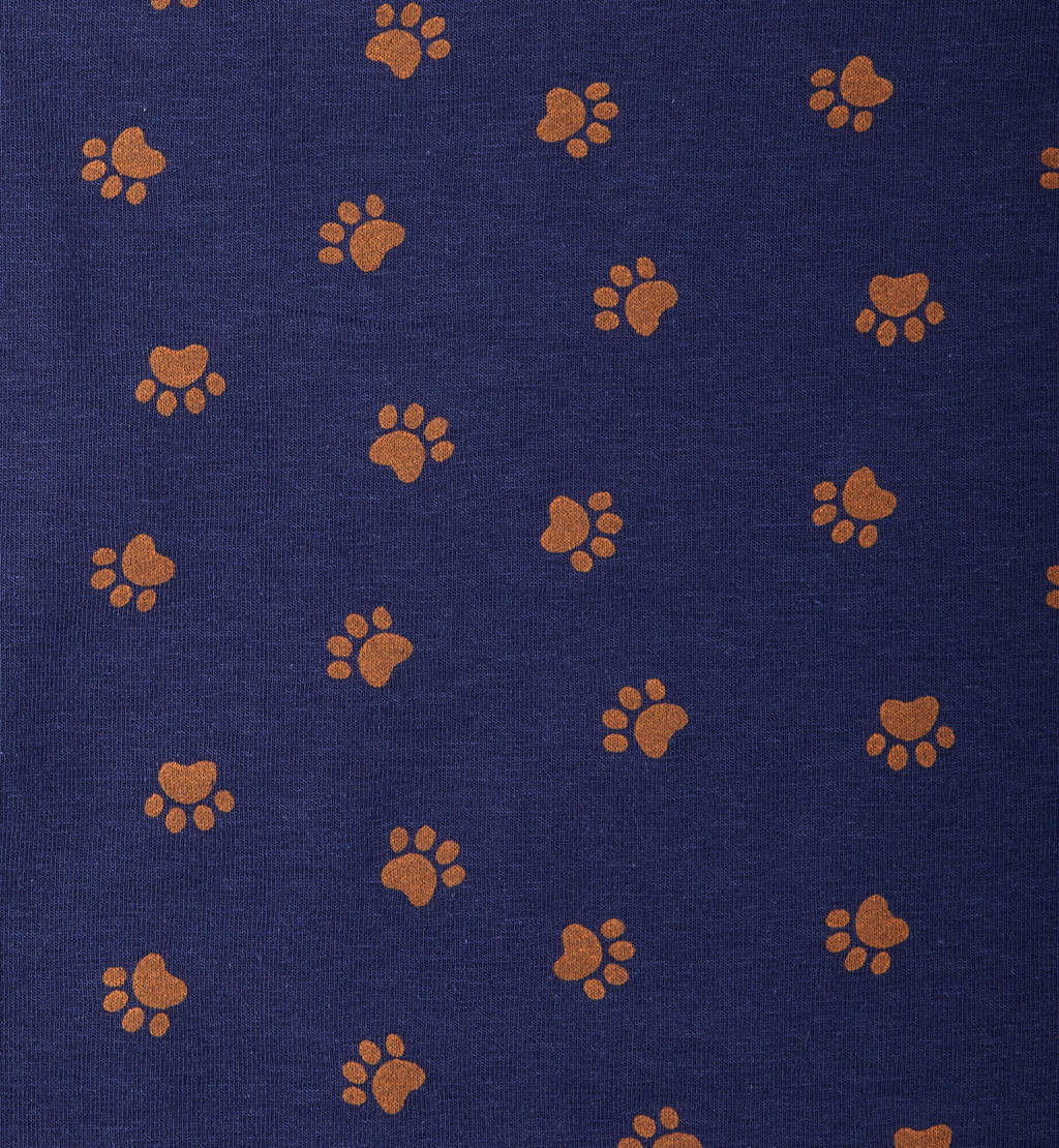 Little Label pyjama met all over paw print