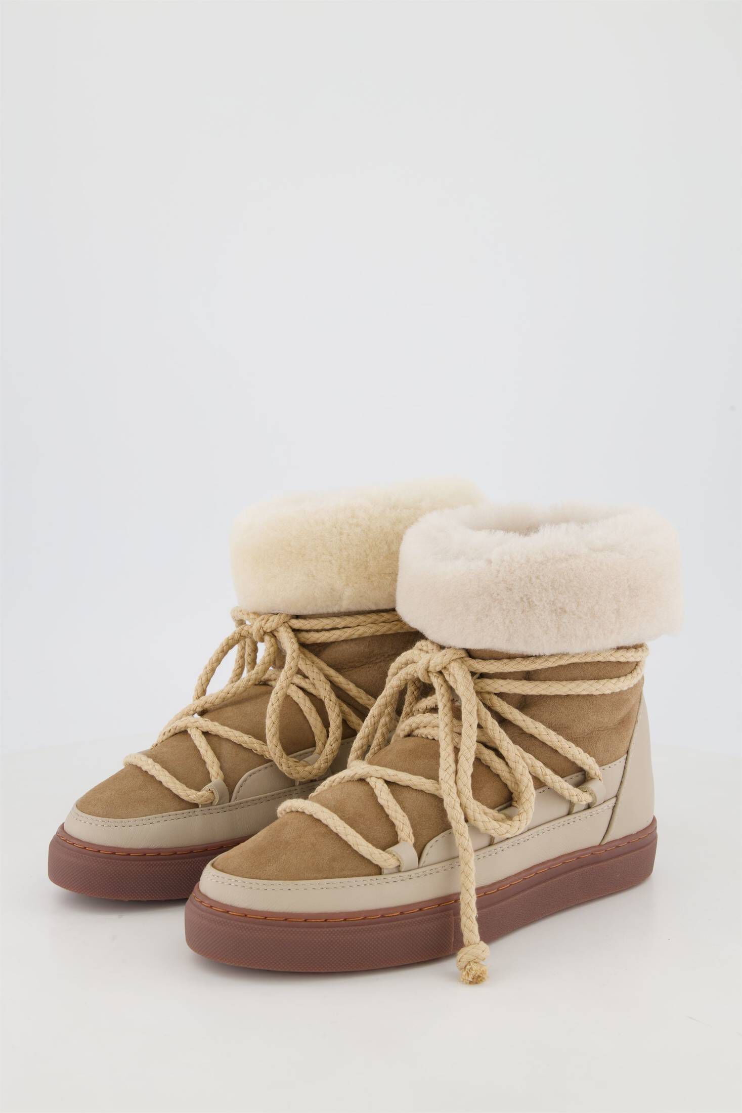 INUIKII| Damen Boots CLASSIC HIGH aus Leder und Lammfell
