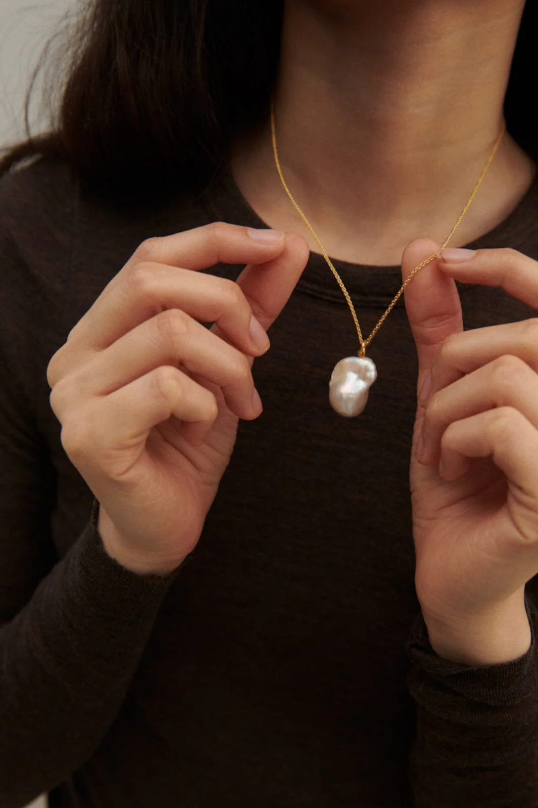 Sorelle Jewellery Barok Necklace forgyldt