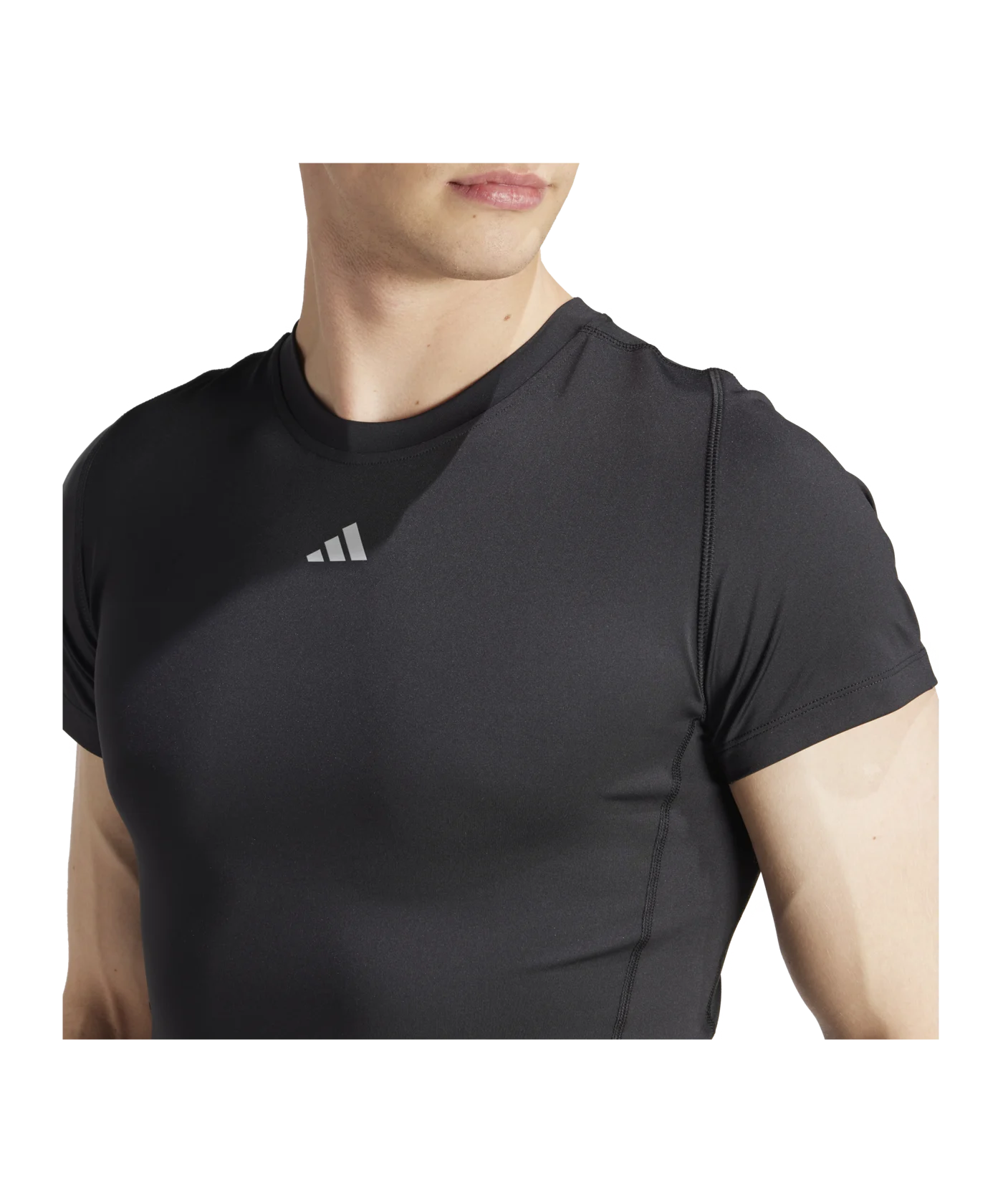 adidas Techfit Aeroready T-Shirt Schwarz