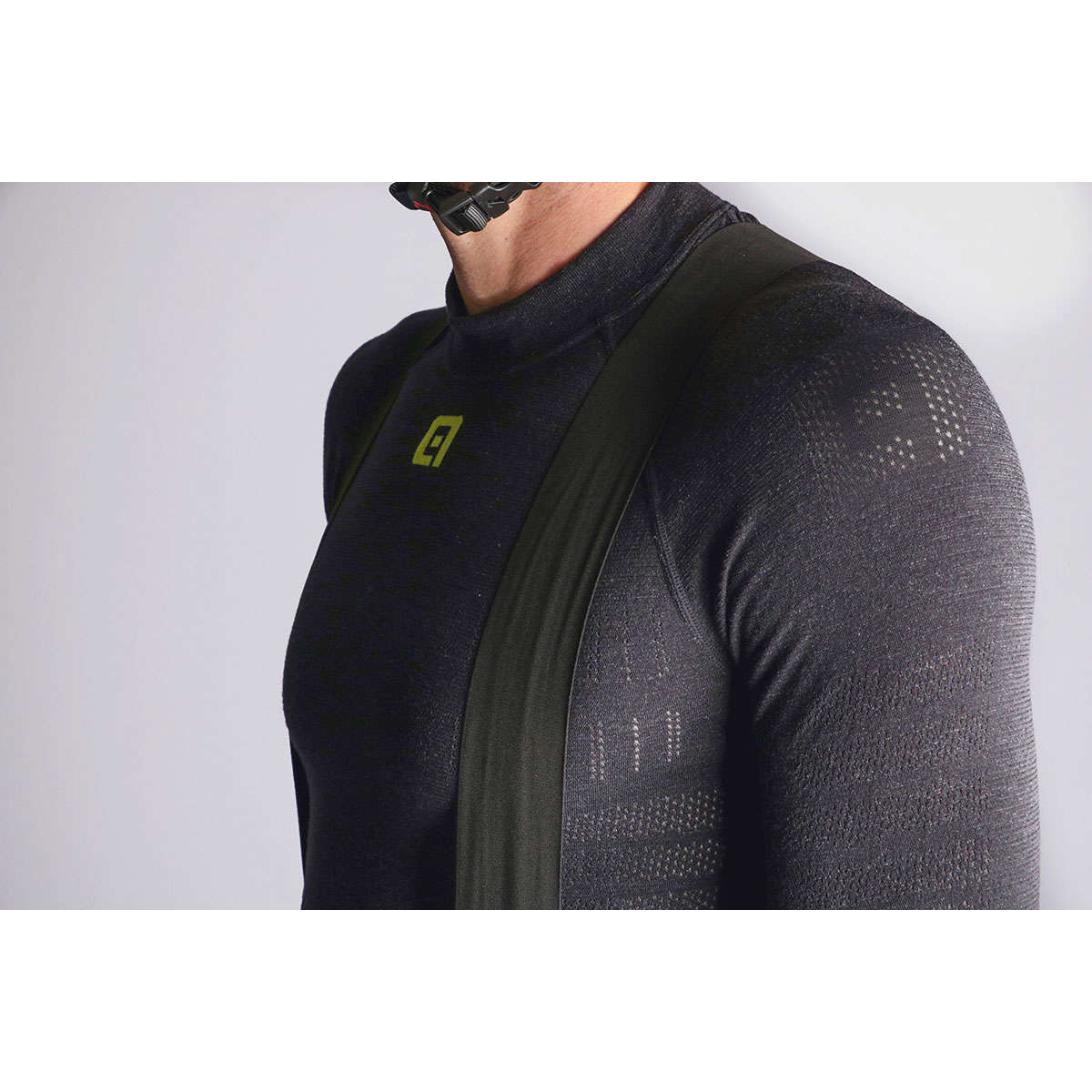Ale Seamless Wool Lange Mouwen Zwart Heren