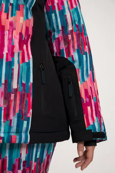 HYPRAR Funktionsjacke, wasserdicht, 2-Wege-Zipper, Schneefang, petrol