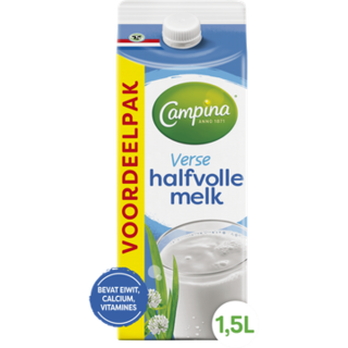 Campina Verse Halfvolle Melk Voordeelpak 1,5 L