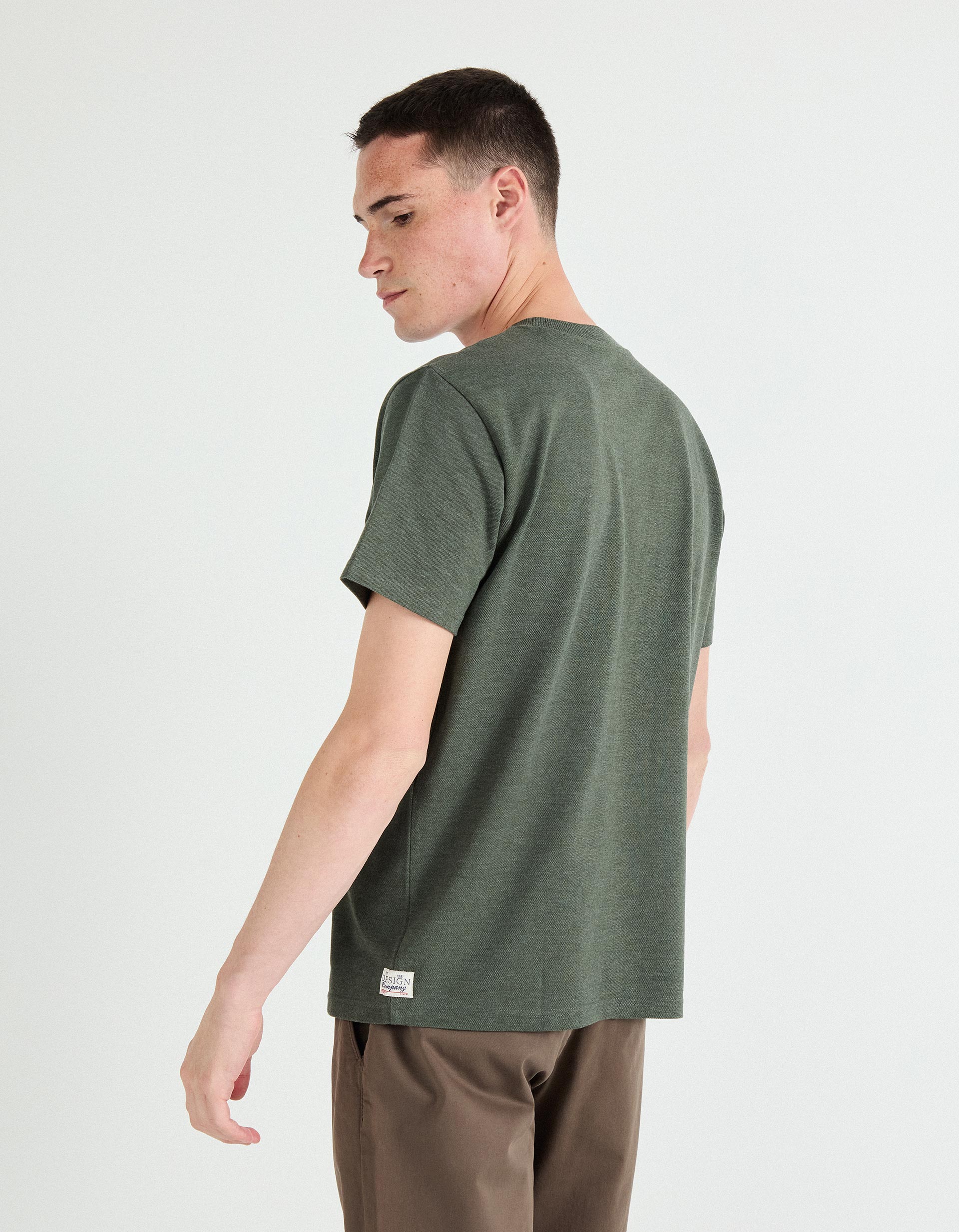 T-shirt, Homem, Verde Escuro