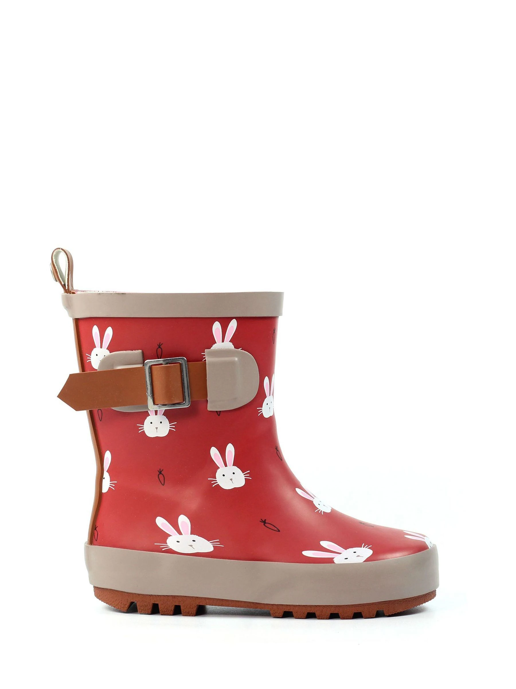 Lazy Dogz Red Bunny Design Toddler Wellingtons