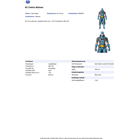 Batman S7 figur 30 cm