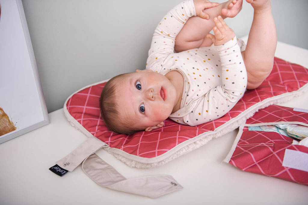 Napper verschoonmatje met teddy dusty clay