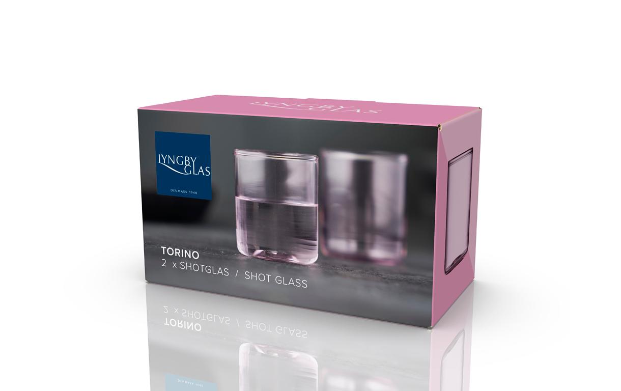 Schnapsglas Torino Pink, 2 Stück, 5.5 clFarbige Gläser für das tägliche Konsumieren von Ingwer-Shots bis hin zu starken Espresso-Shots von