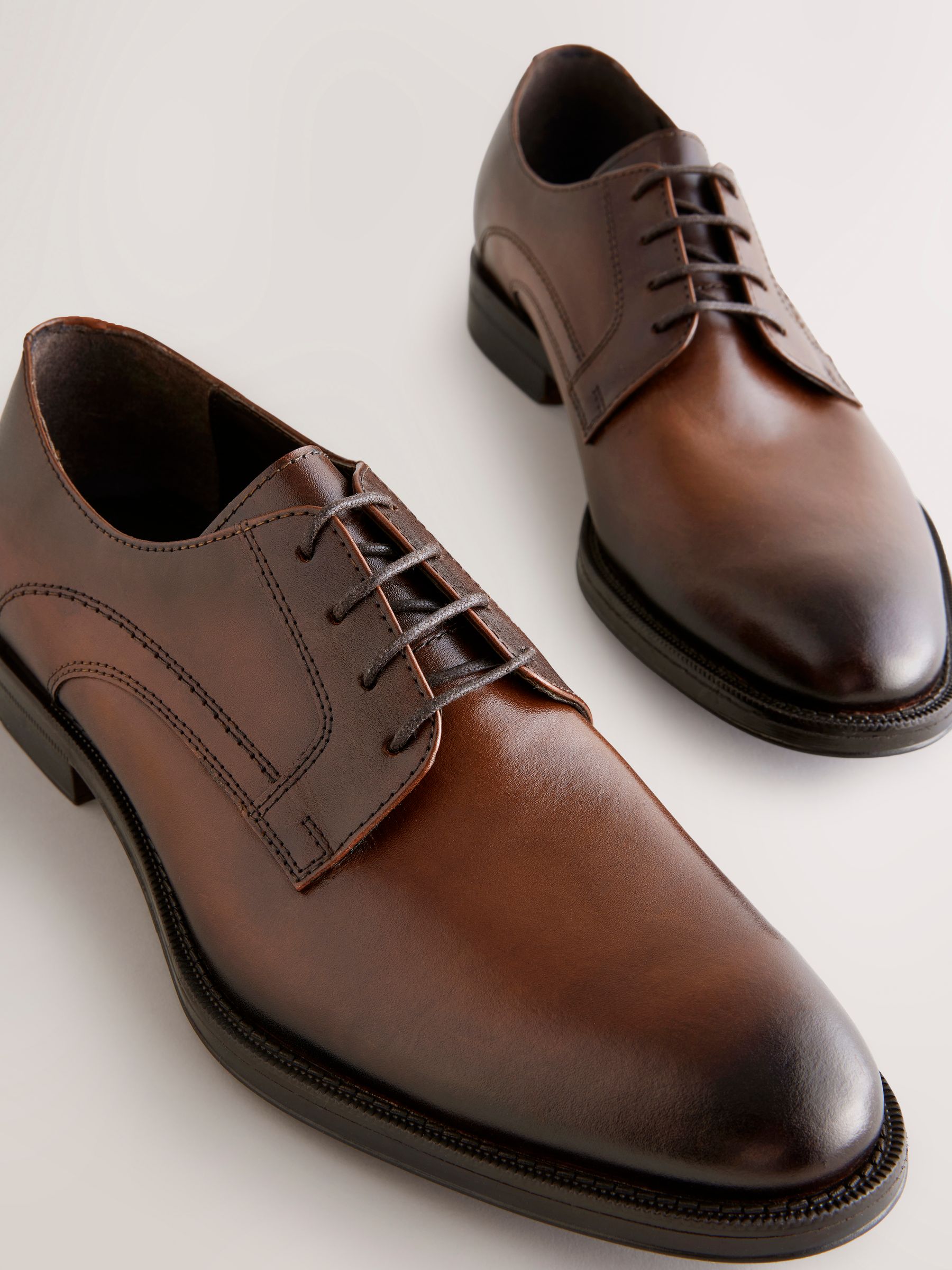 Bruin - Leren Derby schoenen