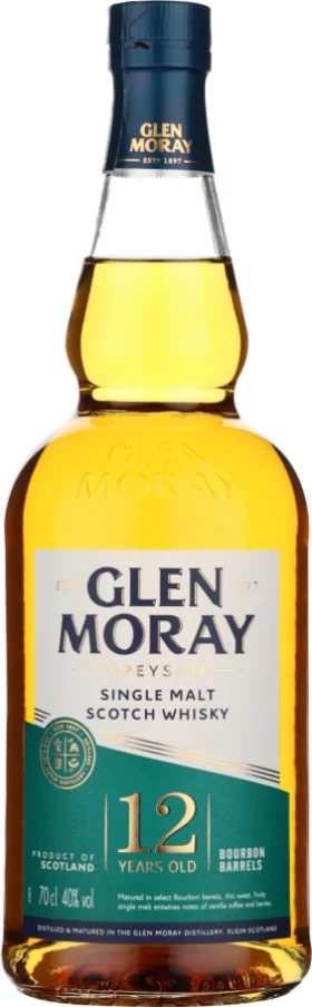 GLEN MORAY 12 YEARS SINGLE MALT 70CL