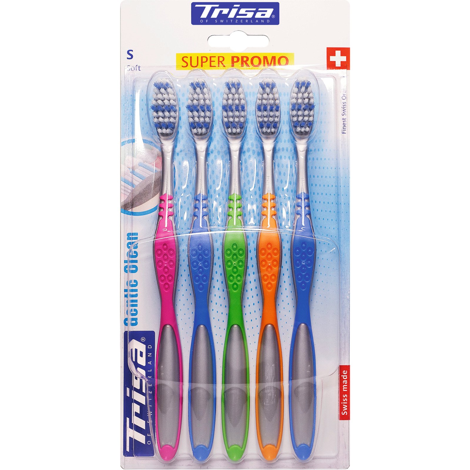 Trisa Zahnbürsten Gentle Clean Soft 5er-Pack
